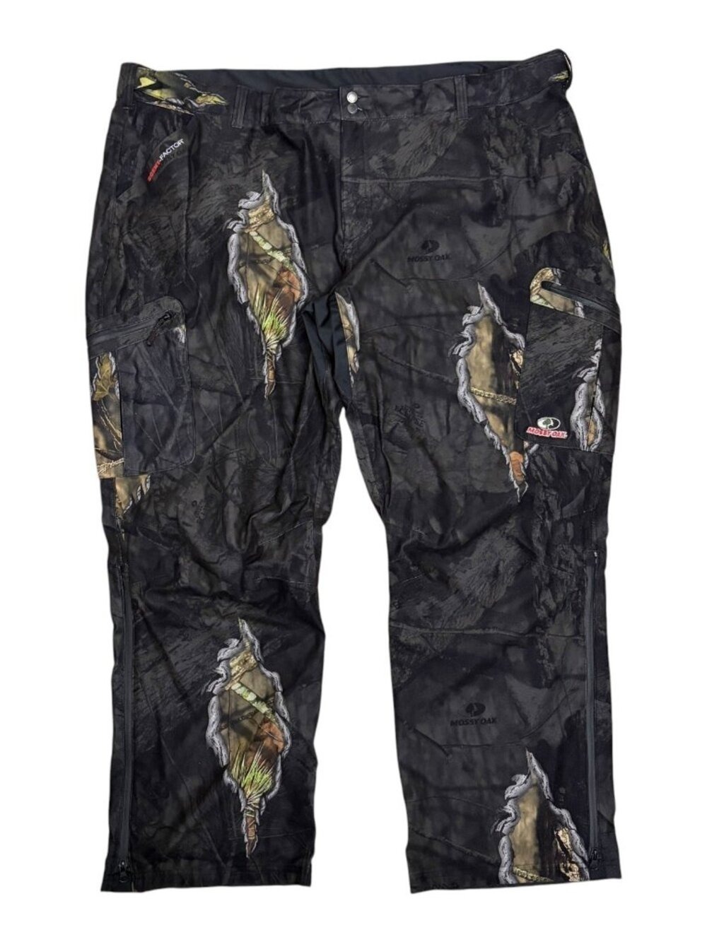 MOSSY OAK Tree Camo Hunting Pants SCENT FACTOR Flannel Cargo Mens 3XL
